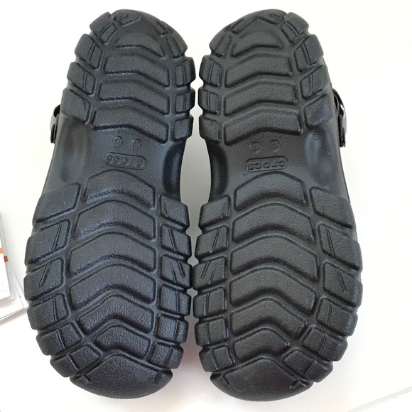 CROCS Clogs Off-road Sport Clog Black Men’s Size 10 Women’s Size 12 NWOT - Picture 12 of 16